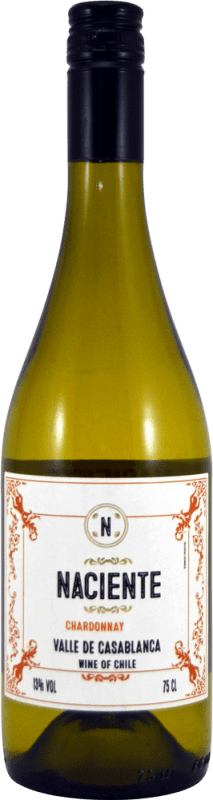 6,95 € Envio grátis | Vinho branco Fray León Naciente I.G. Valle de Casablanca Vale de Casablanca Chile Chardonnay Garrafa 75 cl