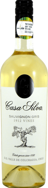 37,95 € 免费送货 | 白酒 Casa Silva I.G. Valle de Colchagua 科尔查瓜谷 智利 Sauvignon Grey 瓶子 75 cl