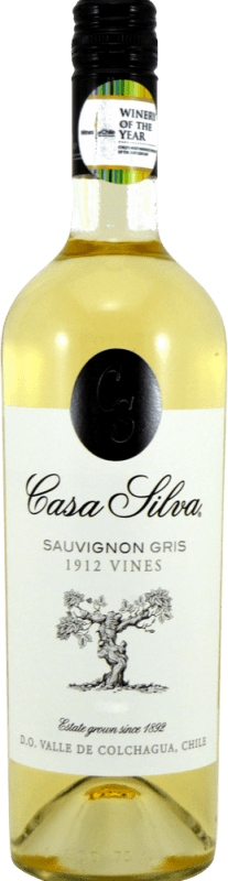 12,95 € Envio grátis | Vinho Branco Casa Silva I.G. Valle de Colchagua Vale de Colchagua Chile Sauvignon Cinzento 75 cl