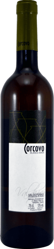 4,95 € 免费送货 | 白葡萄酒 Megía Corcovo D.O. Valdepeñas 卡斯蒂利亚 - 拉曼恰 西班牙 Airén — 艾伦 75 cl