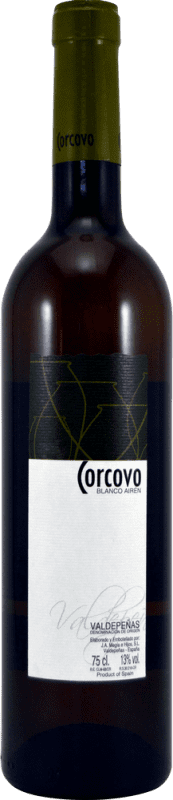 4,95 € Envoi gratuit | Vin blanc Megía Corcovo Blanco D.O. Valdepeñas Castilla La Mancha Espagne Airén Bouteille 75 cl