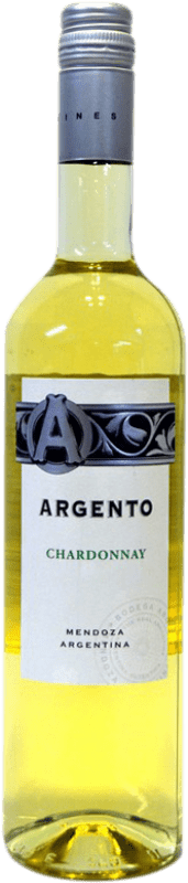 6,95 € Spedizione Gratuita | Vino Bianco Argento Luján de Cuyo Argentina Chardonnay 75 cl