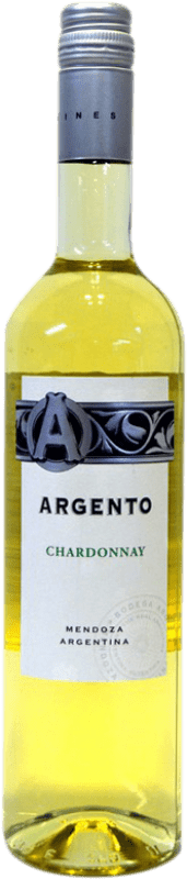 6,95 € Spedizione Gratuita | Vino bianco Argento Luján de Cuyo Argentina Chardonnay Bottiglia 75 cl