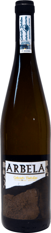 6,95 € 免费送货 | 白酒 Aleak Lehertzen Arbela Txakolí D.O. Getariako Txakolina 巴斯克地区 西班牙 Chardonnay, Hondarribi Zuri, Petit Corbu 瓶子 75 cl