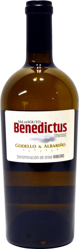 10,95 € Envío gratis | Vino blanco Val de Souto Benedictus Fructus D.O. Ribeiro Galicia España Godello, Albariño Botella 75 cl