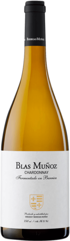 19,95 € Kostenloser Versand | Weißwein Blas Muñoz I.G.P. Vino de la Tierra de Castilla y León Kastilien und León Spanien Chardonnay Flasche 75 cl