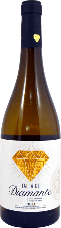 6,95 € Spedizione Gratuita | Vino bianco Bodegas Franco Españolas Talla de Diamante D.O.Ca. Rioja La Rioja Spagna Viura, Chardonnay, Tempranillo Bianco Bottiglia 75 cl