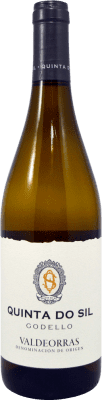 12,95 € Envío gratis | Vino blanco Quinta do Sil D.O. Valdeorras Galicia España Godello Botella 75 cl