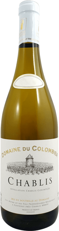 18,95 € Spedizione Gratuita | Vino bianco Domaine du Colombier A.O.C. Chablis Francia Chardonnay Bottiglia 75 cl