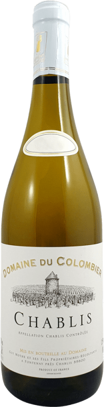 27,95 € Envio grátis | Vinho branco Domaine du Colombier A.O.C. Chablis França Chardonnay Garrafa 75 cl