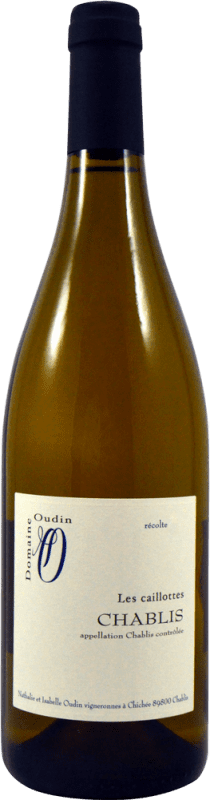 43,95 € Spedizione Gratuita | Vino bianco Oudin Les Caillottes A.O.C. Chablis Francia Chardonnay Bottiglia 75 cl