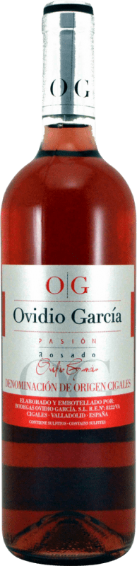 3,95 € Kostenloser Versand | Rosé-Wein Ovidio García Rosado D.O. Cigales Kastilien und León Spanien Tempranillo, Albillo, Verdejo Flasche 75 cl