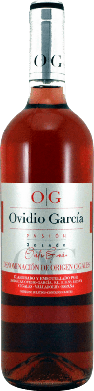 3,95 € Free Shipping | Rosé wine Ovidio García Rosado D.O. Cigales Castilla y León Spain Tempranillo, Albillo, Verdejo Bottle 75 cl