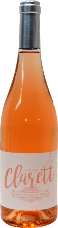 7,95 € Envio grátis | Vinho Rosé Pardevalles Clarett D.O. León Castela e Leão Espanha Prieto Picudo, Albarín 75 cl
