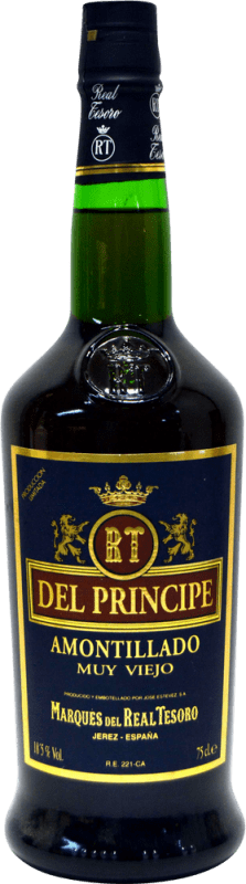 14,95 € Бесплатная доставка | Крепленое вино Marqués del Real Tesoro Amontillado del Príncipe Muy Viejo D.O. Jerez-Xérès-Sherry Андалусия Испания бутылка 75 cl