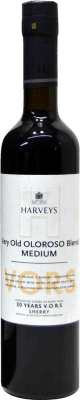 85,95 € Бесплатная доставка | Крепленое вино Harvey's V.O.R.S. Oloroso D.O. Jerez-Xérès-Sherry Андалусия Испания Palomino Fino, Pedro Ximénez бутылка Medium 50 cl