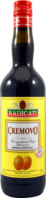 17,95 € Envio grátis | Vinho fortificado VNP Radicati Cremovo D.O.C. Marsala Itália Garrafa 75 cl