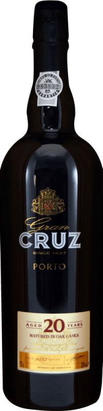 55,95 € Envio grátis | Vinho fortificado Gran Cruz I.G. Porto Porto Portugal 20 Anos Garrafa 75 cl