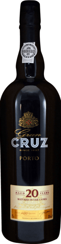 35,95 € Envio grátis | Vinho fortificado Gran Cruz I.G. Porto Porto Portugal 20 Anos Garrafa 75 cl