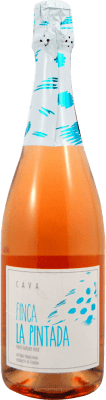 4,95 € 免费送货 | 玫瑰气泡酒 Elevens Finca La Pintada Rosé Brut Nature D.O. Cava 加泰罗尼亚 西班牙 瓶子 75 cl