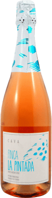 4,95 € Envío gratis | Espumoso Rosado Elevens Finca La Pintada Brut Nature Rosé — Rosado D.O. Cava Cataluña España Botella 75 cl