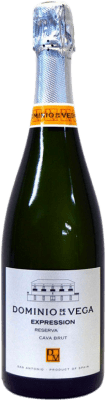 12,95 € Spedizione Gratuita | Spumante Bianco Dominio de la Vega Expression Brut D.O. Utiel-Requena Comunità Valenciana Spagna Macabeo 75 cl