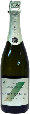 4,95 € 免费送货 | 白起泡酒 Familia Bastida Molina Cánovas Brut Nature 西班牙 Macabeo, Chardonnay 瓶子 75 cl