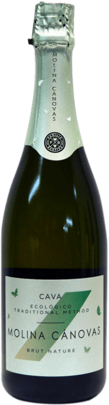 4,95 € Envio grátis | Espumante branco Familia Bastida Molina Cánovas Brut Nature Espanha Macabeo, Chardonnay Garrafa 75 cl