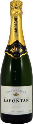 19,95 € Envio grátis | Espumante branco Les Vignobles Champenois Lafontan Brut A.O.C. Champagne Champagne França Garrafa 75 cl