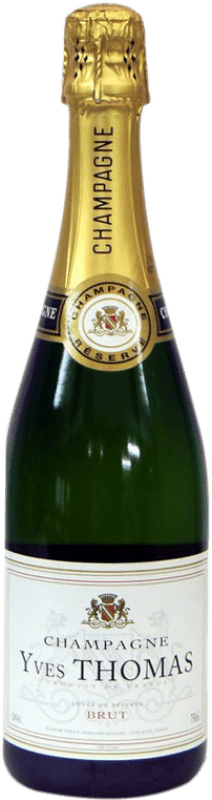 71,95 € Kostenloser Versand | Weißer Sekt Deregard Massing Yves Thomas Brut A.O.C. Champagne Champagner Frankreich Flasche 75 cl
