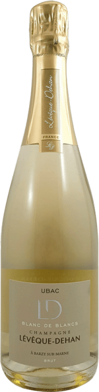 29,95 € 免费送货 | 白起泡酒 La Ruche Lévêque Dehan Blanc de Blancs 香槟 A.O.C. Champagne 香槟酒 法国 Pinot Black, Chardonnay, Pinot Meunier 瓶子 75 cl