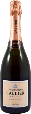 65,95 € Envío gratis | Espumoso rosado Lallier Grand Rosé Grand Cru Brut A.O.C. Champagne Champagne Francia Pinot Negro, Chardonnay Botella 75 cl