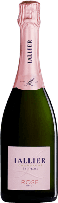 41,95 € Бесплатная доставка | Розовое игристое вино Lallier Brut — брют Grand Cru, Rosé — Розе A.O.C. Champagne шампанское Франция Pinot Noir — Пино Нуар, Chardonnay — Шардоне 75 cl
