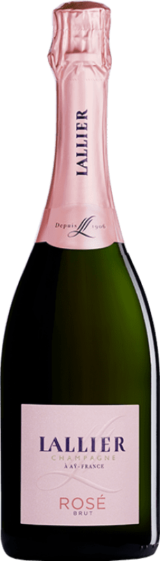 73,95 € 送料無料 | ロゼスパークリングワイン Lallier Grand Rosé Grand Cru Brut A.O.C. Champagne シャンパン フランス Pinot Black, Chardonnay ボトル 75 cl