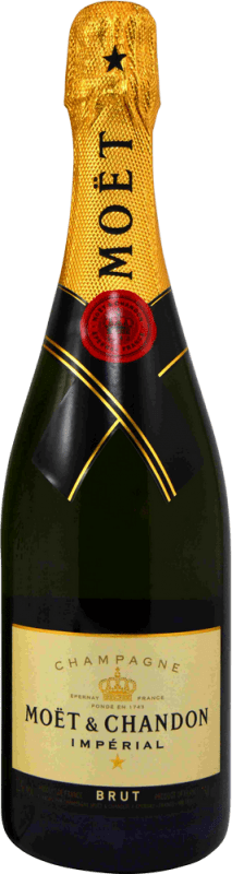 65,95 € Envoi gratuit | Vin Mousseux Blanc Moët & Chandon Navidad Édition Limitée A.O.C. Champagne Champagne France Pinot Noir, Chardonnay, Pinot Meunier Bouteille 75 cl