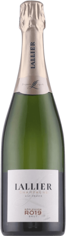 59,95 € Envio grátis | Espumante branco Lallier Reflexion R.019 Brut A.O.C. Champagne Champagne França Pinot Preto, Chardonnay Garrafa 75 cl