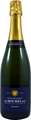 32,95 € Kostenloser Versand | Weißer Sekt José Michel Extra Brut A.O.C. Champagne Champagner Frankreich Pinot Meunier Flasche 75 cl