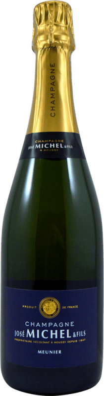 32,95 € 免费送货 | 白起泡酒 José Michel 额外的香味 A.O.C. Champagne 香槟酒 法国 Pinot Meunier 瓶子 75 cl