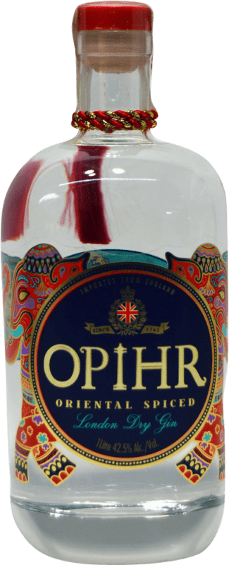 33,95 € Kostenloser Versand | Gin G&J Greenalls Opihr London Dry Gin Oriental Spiced Großbritannien Flasche 1 L