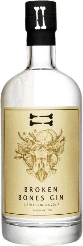 49,95 € Kostenloser Versand | Genever Gin Broken Bones Slowenien Medium-Flasche 50 cl