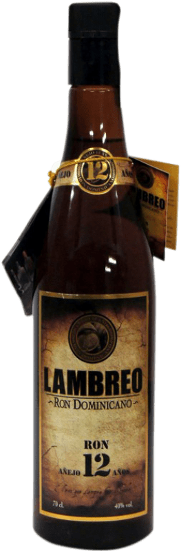 15,95 € Envío gratis | Ron Lambreo República Dominicana 12 Años 70 cl