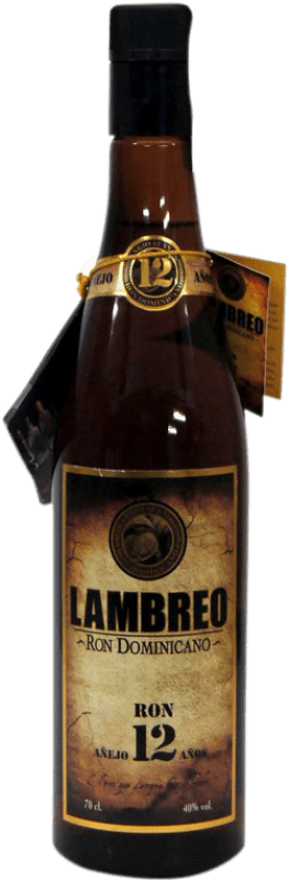 14,95 € Envio grátis | Rum Lambreo República Dominicana 12 Anos Garrafa 70 cl