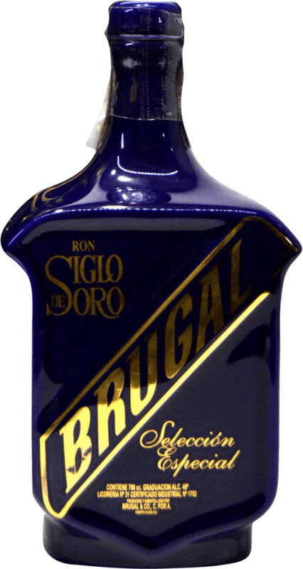 147,95 € Envío gratis | Ron Brugal Siglo de Oro Cerámica República Dominicana Botella 70 cl