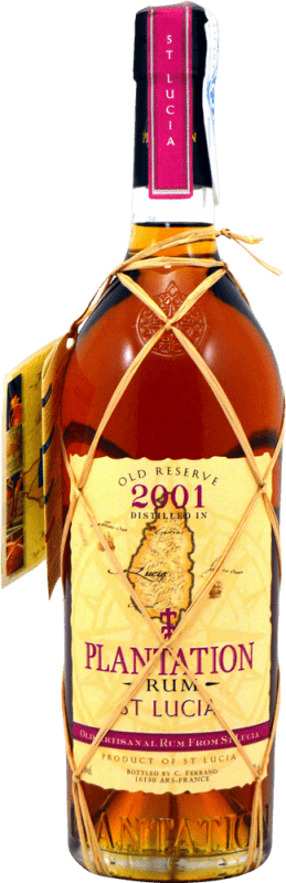 42,95 € 免费送货 | 朗姆酒 Plantation Rum St. Lucía 圣卢西亚 瓶子 70 cl
