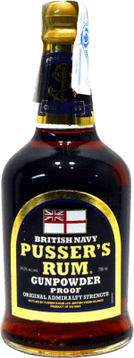 29,95 € 送料無料 | ラム Pusser's Rum Gunpowder Proof 54.5º Navy Strength — カスクストレングス ガイアナ 70 cl