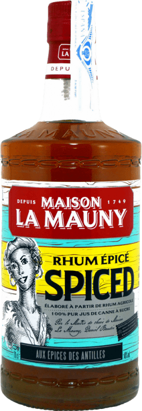 16,95 € Envío gratis | Ron La Mauny Rhum Épicé Spiced Martinica Botella 70 cl