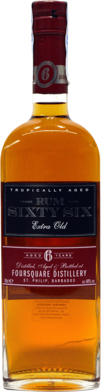 34,95 € Spedizione Gratuita | Rum Foursquare Sixty Six Barbados 6 Anni Bottiglia 70 cl