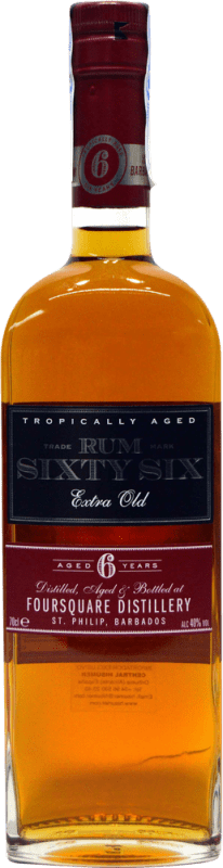 55,95 € Envio grátis | Rum Foursquare Sixty Six Barbados 6 Anos 70 cl