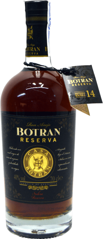 26,95 € Envoi gratuit | Rhum Licorera Quezalteca Botran Solera Réserve Guatemala 14 Ans 70 cl