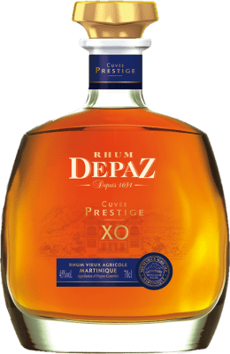 151,95 € 免费送货 | 朗姆酒 Depaz Cuvée Prestige X.O. 马提尼克 瓶子 70 cl